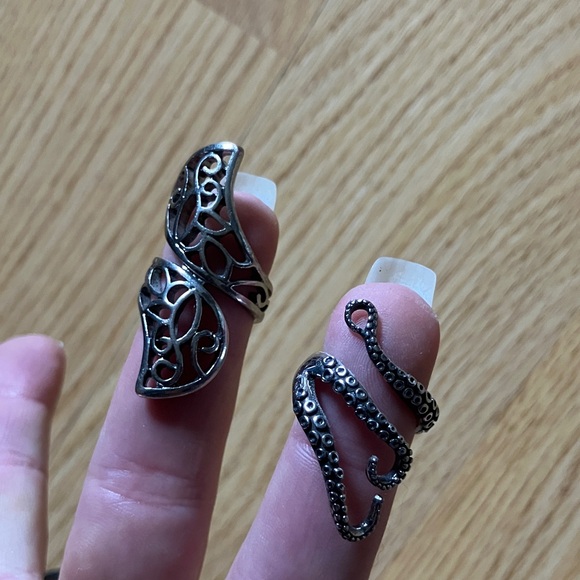 Jewelry - Intricate Silver Tentacle Ring